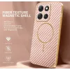 Coque arrière Phonesta Luxury Carbon Fiber avec MagSafe pour Motorola Moto G86 Power - Rose 1