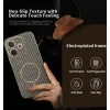 Coque arrière Phonesta Luxury Carbon Fiber avec MagSafe pour Oppo A5 Pro - Marron 2