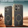 Coque arrière Phonesta Luxury Carbon Fiber avec MagSafe pour Oppo A5 Pro - Noir 3