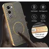 Coque arrière Phonesta Luxury Carbon Fiber avec MagSafe pour Oppo A5/A5m - Marron 7