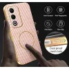 Coque arrière Phonesta Luxury Carbon Fiber avec MagSafe pour Oppo A5/A5m - Rose 7