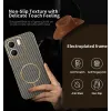 Coque arrière Phonesta Luxury Carbon Fiber avec MagSafe pour Oppo A5x - Marron 2