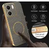 Coque arrière Phonesta Luxury Carbon Fiber avec MagSafe pour Oppo A5x - Marron 6