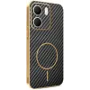 Coque arrière Phonesta Luxury Carbon Fiber avec MagSafe pour Oppo A5x - Noir 0