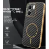 Coque arrière Phonesta Luxury Carbon Fiber avec MagSafe pour Oppo A5x - Noir 1