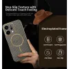 Coque arrière Phonesta Luxury Carbon Fiber avec MagSafe pour Oppo Reno14 - Marron 2