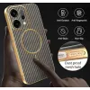 Coque arrière Phonesta Luxury Carbon Fiber avec MagSafe pour Oppo Reno14 - Marron 6