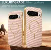 Coque arrière Phonesta Luxury Carbon Fiber avec MagSafe pour Google Pixel 10 Pro XL - Rose 3