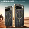 Coque arrière Phonesta Luxury Carbon Fiber avec MagSafe pour Google Pixel 10 Pro XL - Noir 3