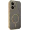 Coque arrière Phonesta Luxury Carbon Fiber avec MagSafe pour HONOR 400 - Marron