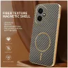 Coque arrière Phonesta Luxury Carbon Fiber avec MagSafe pour HONOR 400 - Marron 1
