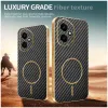 Coque arrière Phonesta Luxury Carbon Fiber avec MagSafe pour HONOR 400 - Noir 3