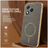 Coque arrière Phonesta Luxury Carbon Fiber avec MagSafe pour HONOR 400 Lite - Marron 1
