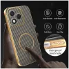Coque arrière Phonesta Luxury Carbon Fiber avec MagSafe pour HONOR 400 Lite - Marron 5