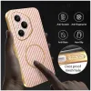 Coque arrière Phonesta Luxury Carbon Fiber avec MagSafe pour HONOR 400 Pro - Rose 5