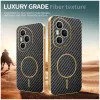 Coque arrière Phonesta Luxury Carbon Fiber avec MagSafe pour HONOR 400 Pro - Noir 3