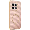 Coque arrière Phonesta Luxury Carbon Fiber avec MagSafe pour OnePlus 13R - Rose 0