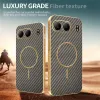 Coque arrière Phonesta Luxury Carbon Fiber avec MagSafe pour OnePlus Nord 4 - Marron 4