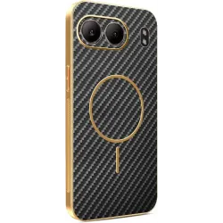Coque arrière Phonesta Luxury Carbon Fiber avec MagSafe pour OnePlus Nord 4 - Noir