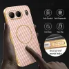 Coque arrière Phonesta Luxury Carbon Fiber avec MagSafe pour OnePlus Nord 4 - Rose 6