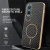Coque arrière Phonesta Luxury Carbon Fiber avec MagSafe pour OnePlus Nord CE 4 Lite - Noir 2
