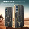 Coque arrière Phonesta Luxury Carbon Fiber avec MagSafe pour OnePlus Nord CE 4 Lite - Noir 4