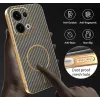Coque arrière Phonesta Luxury Carbon Fiber avec MagSafe pour Oppo Reno13 - Marron 6