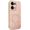 Coque arrière Phonesta Luxury Carbon Fiber avec MagSafe pour Oppo Reno13 - Rose