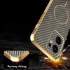 Coque arrière Phonesta Luxury Carbon Fiber avec MagSafe pour Oppo Reno13 F 4G/5G / Reno13 FS 5G - Marron 7