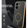 Coque arrière Phonesta Luxury Carbon Fiber avec MagSafe pour Oppo Reno13 F 4G/5G / Reno13 FS 5G - Noir 1
