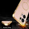 Coque arrière Phonesta Luxury Carbon Fiber avec MagSafe pour Oppo Reno13 Pro - Rose 7