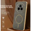 Coque arrière Phonesta Luxury Carbon Fiber avec MagSafe pour Realme 14 Pro - Marron 1