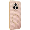 Coque arrière Phonesta Luxury Carbon Fiber avec MagSafe pour Realme 14 Pro Plus - Rose 0