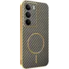 Coque arrière Phonesta Luxury Carbon Fiber avec MagSafe pour Realme 14x / C75 - Marron 0
