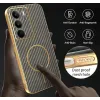Coque arrière Phonesta Luxury Carbon Fiber avec MagSafe pour Realme 14x / C75 - Marron 7