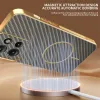 Coque arrière Phonesta Luxury Carbon Fiber avec MagSafe pour Motorola Edge 50 - Marron 1