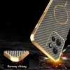 Coque arrière Phonesta Luxury Carbon Fiber avec MagSafe pour Motorola Edge 50 - Marron 7