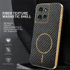 Coque arrière Phonesta Luxury Carbon Fiber avec MagSafe pour Motorola Edge 50 - Noir 2
