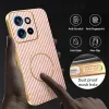 Coque arrière Phonesta Luxury Carbon Fiber avec MagSafe pour Motorola Edge 60 Neo/Edge 50 Neo / ThinkPhone 25 - Rose 7
