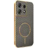 Coque arrière Phonesta Luxury Carbon Fiber avec MagSafe pour Motorola Edge 50 Pro - Marron 0