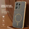Coque arrière Phonesta Luxury Carbon Fiber avec MagSafe pour Motorola Edge 50 Pro - Marron 2