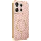Coque arrière Phonesta Luxury Carbon Fiber avec MagSafe pour Motorola Edge 50 Pro - Rose