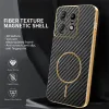 Coque arrière Phonesta Luxury Carbon Fiber avec MagSafe pour Motorola Edge 50 Pro - Noir 2