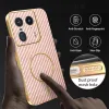 Coque arrière Phonesta Luxury Carbon Fiber avec MagSafe pour Motorola Edge 50 Ultra - Rose 6
