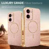 Coque arrière Phonesta Luxury Carbon Fiber avec MagSafe pour Motorola Moto G05 / Moto E15 - Rose 4