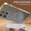 Coque arrière Phonesta Luxury Carbon Fiber avec MagSafe pour Motorola Moto G17/G17 Power/G15/G15 Power - Marron 1