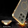 Coque arrière Phonesta Luxury Carbon Fiber avec MagSafe pour Motorola Moto G17/G17 Power/G15/G15 Power - Marron 7