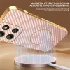 Coque arrière Phonesta Luxury Carbon Fiber avec MagSafe pour Motorola Moto G17/G17 Power/G15/G15 Power - Rose 1