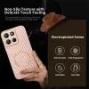 Coque arrière Phonesta Luxury Carbon Fiber avec MagSafe pour Motorola Moto G17/G17 Power/G15/G15 Power - Rose 3
