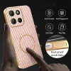 Coque arrière Phonesta Luxury Carbon Fiber avec MagSafe pour Motorola Moto G17/G17 Power/G15/G15 Power - Rose 6